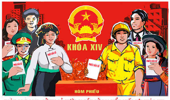 Hà Nội: Rực rỡ cờ hoa tuyên truyền bầu cử các cấp nhiệm kỳ 2016-2021