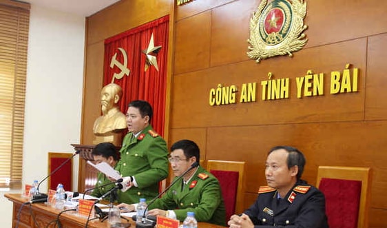 Họp báo thông tin kết quả điều tra vụ án giết người tại Tỉnh ủy Yên Bái