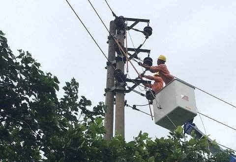 EVN chỉ đạo các đơn vị khắc phục sự cố do cơn bão số 2 gây ra