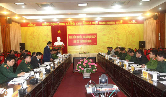 Ban Chỉ đạo 138 của Chính phủ làm việc tại Hà Giang