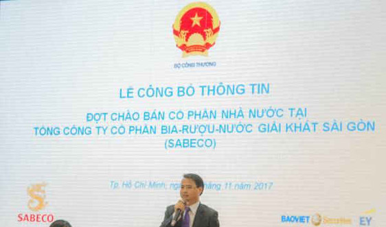 Tổng Công ty Cổ phần Bia - Rượu - Nước Giải Khát Sài Gòn (Sabeco) giới thiệu chào bán cổ phần Nhà nước