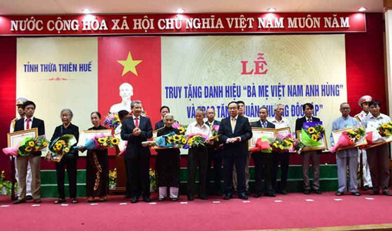 Thừa Thiên Huế: 108 Mẹ được truy tặng danh hiệu “Bà mẹ Việt Nam Anh hùng”