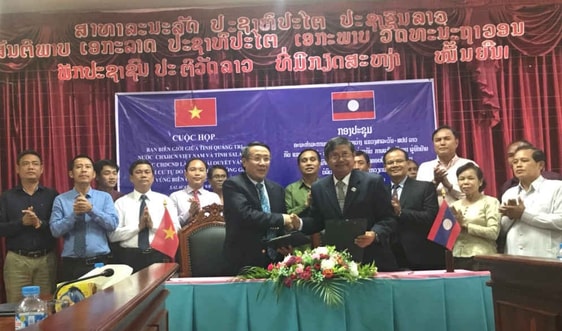 Tăng cường hoạt động xúc tiến đầu tư, quản lý biên giới giữa Quảng Trị -Salavan