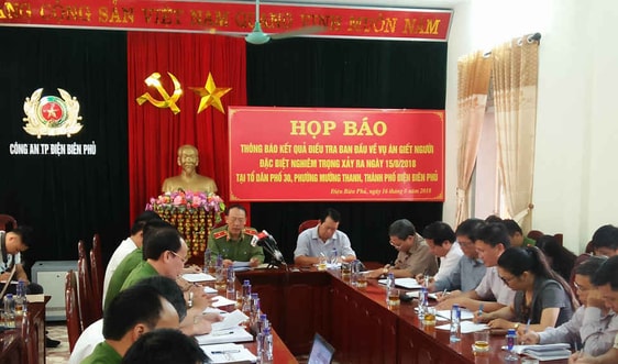Điện Biên: Họp báo thông báo kết quả điều tra ban đầu vụ xả súng làm 3 người thiệt mạng