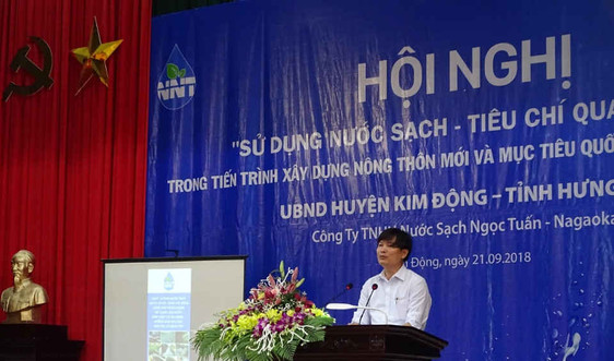 Hưng Yên: Huyện Kim Động tổ chức Hội nghị về sử dụng nước sạch