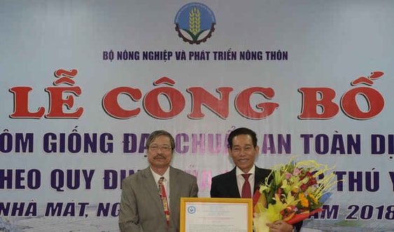 Lần đầu tiên Việt Nam có cơ sở sản xuất tôm đáp ứng yêu cầu an toàn dịch bệnh theo khuyến cáo của OIE