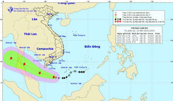 Bão số 1 cách mũi Cà Mau 320km, cảnh báo mưa lớn trên diện rộng tại Trung Bộ và Nam Bộ