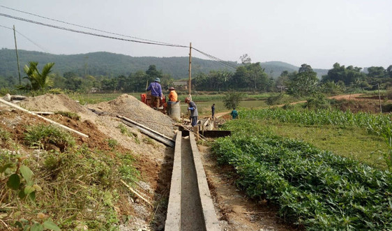 Huyện Lạc Thủy (Hòa Bình): Tập trung xây dựng, cải tạo hệ thống thủy lợi phục vụ sản xuất