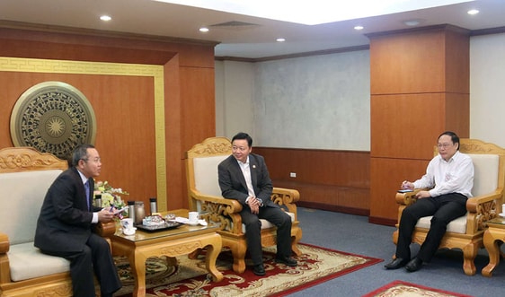 Bộ trưởng Trần Hồng Hà làm việc với Giám đốc điều hành Ban Thư ký Ủy hội sông Mê Công quốc tế