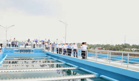 Khánh thành nhà máy nước sạch lớn nhất khu vực Đồng bằng sông Cửu Long