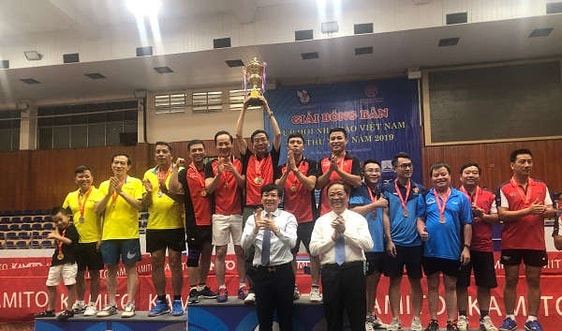 Bế mạc Giải Bóng bàn Cúp Hội Nhà báo Việt Nam năm 2019
