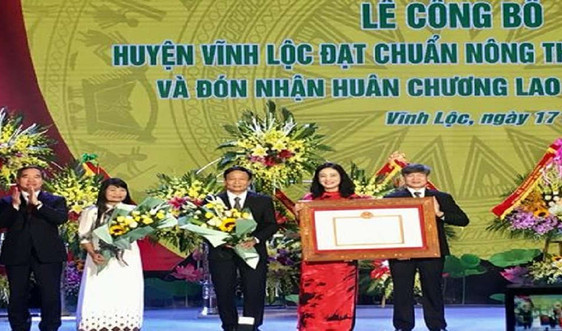 Huyện Vĩnh Lộc đạt chuẩn nông thôn mới
