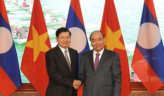 Hai Thủ tướng Việt Nam, Lào đồng chủ trì kỳ họp Ủy ban liên Chính phủ hai nước