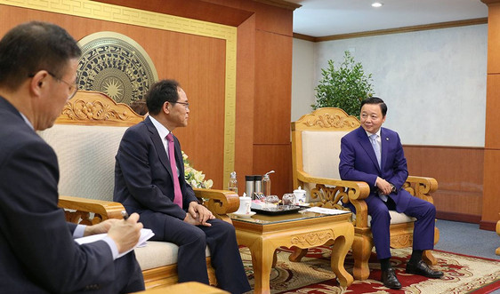 Bộ trưởng Trần Hồng Hà tiếp xã giao Đại sứ Hàn Quốc