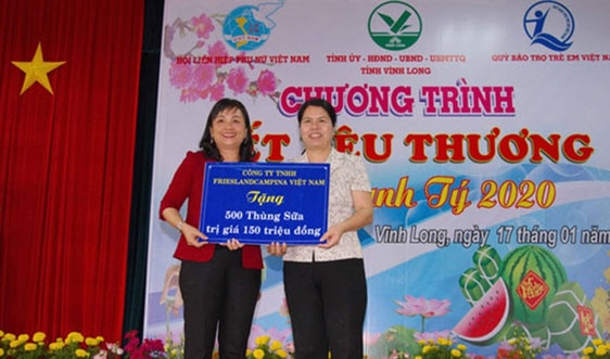 FrieslandCampina cùng Hội LHPN Việt Nam mang xuân đến Vĩnh Long