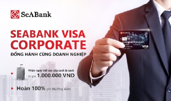 Nhận ngay vali sành điệu khi mở thẻ SeABank visa corporate