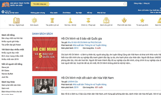 Triển lãm sách trực tuyến  kỷ niệm 130 năm Ngày sinh Chủ tịch Hồ Chí Minh