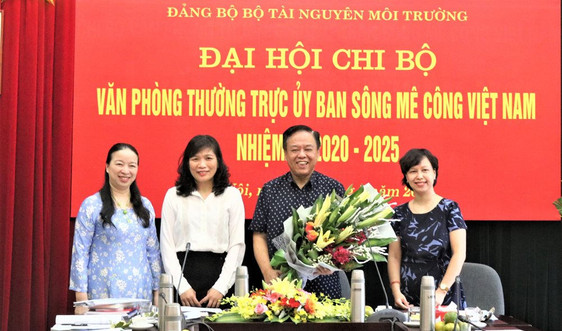 Đại hội Chi bộ Văn phòng thường trực Ủy ban sông Mê Công Việt Nam nhiệm kỳ 2020 - 2025