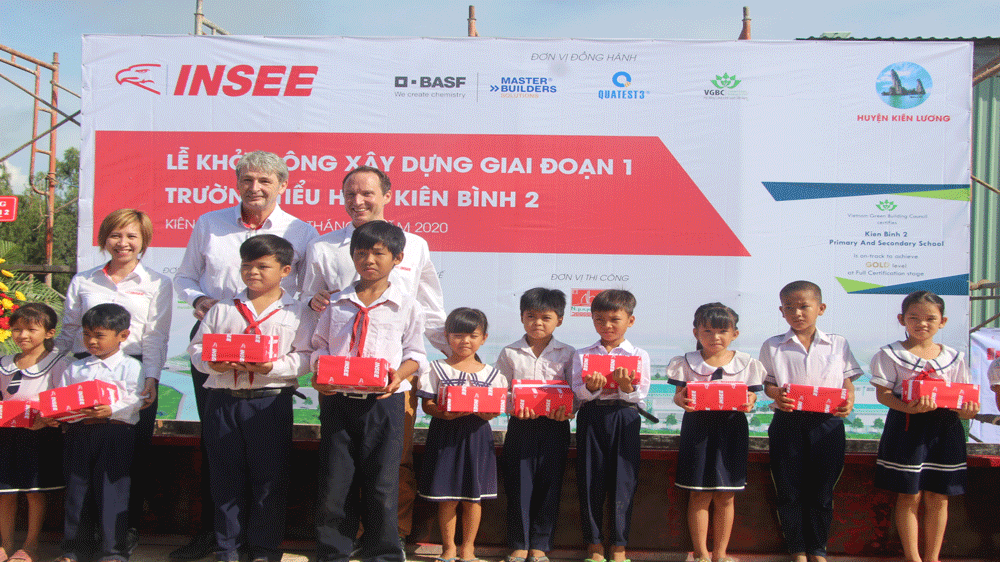 Công ty Xi măng INSEE Việt Nam hỗ trợ 20 tỉ đồng để xây dựng trường học tại huyện Kiên Lương