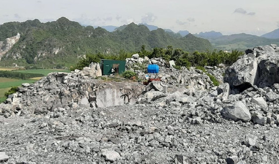 Ngọc Lặc (Thanh Hóa): Công ty Cao Minh có dấu hiệu khai thác đá ngoài mốc giới