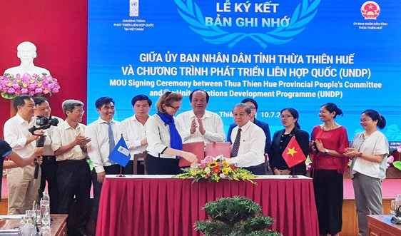 UNDP và Thừa Thiên Huế đẩy mạnh hợp tác về thích ứng với biến đổi khí hậu
