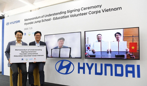 Tập đoàn ô tô Hyundai triển khai Chương trình tình nguyện giáo dục dành cho sinh viên Việt Nam