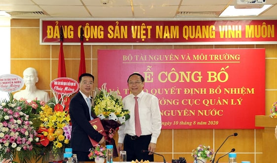 Bộ TN&MT: Bổ nhiệm ông Châu Trần Vĩnh giữ chức Cục trưởng Cục Quản lý tài nguyên nước