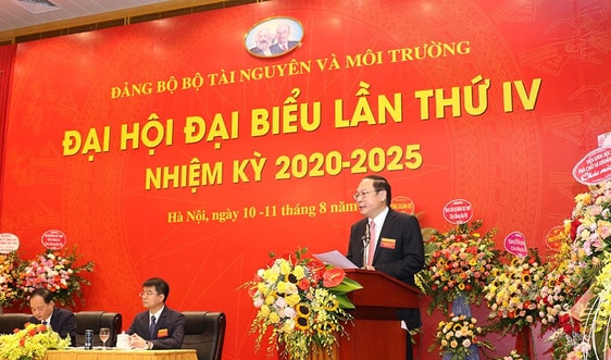 Đại hội Đại biểu Đảng bộ Bộ TN&MT lần thứ IV, nhiệm kỳ 2020-2025 thành công tốt đẹp