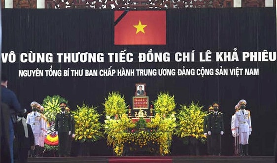 Lễ viếng nguyên Tổng Bí thư Lê Khả Phiêu
