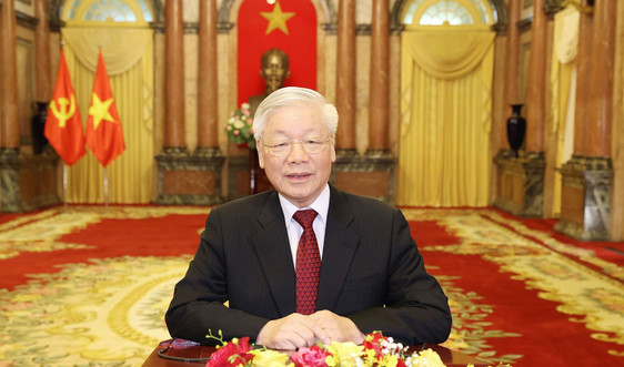 Tổng bí thư, Chủ tịch nước Nguyễn Phú Trọng phát biểu trực tuyến tại Đại hội đồng AIPA 41