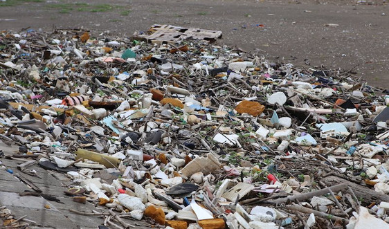 Bãi biển sinh thái Rạng Đông “ngập ngụa” trong rác thải