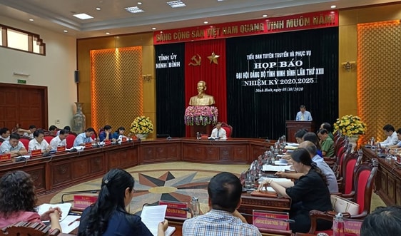 Đại hội Đảng bộ tỉnh Ninh Bình lần thứ XXII sẽ diễn ra từ 20-22/10