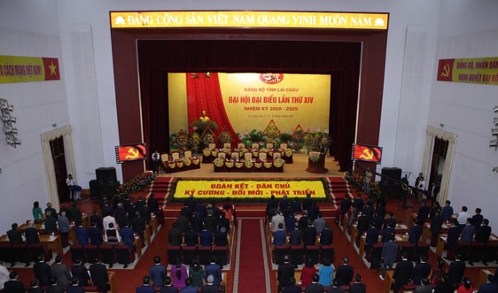 Lai Châu: Khai mạc Đại hội đại biểu Đảng bộ tỉnh lần thứ XIV