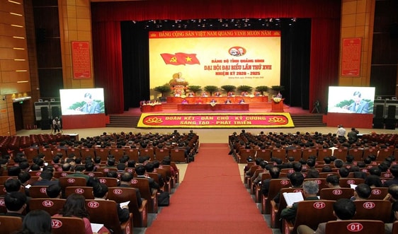 Khai mạc Đại hội Đảng bộ tỉnh Quảng Bình lần thứ XVII nhiệm kỳ 2020-2025