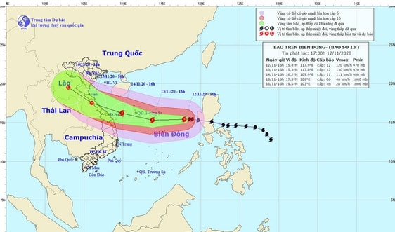 Nghệ An: Khẩn trương ứng phó với bão Vamco
