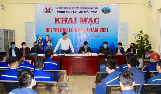 Công ty Xây lắp mỏ - TKV Khai mạc Hội thi đào lò nhanh năm 2021