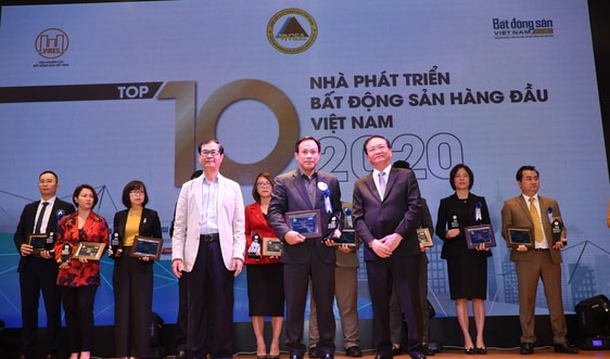 Tập đoàn Geleximco dành cú đúp giải thưởng thương hiệu BĐS dẫn đầu năm 2020 - 2021