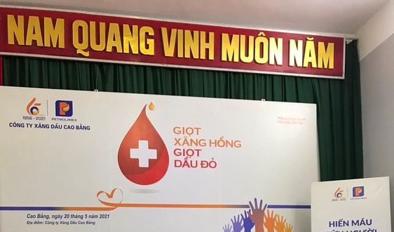  Ngày hội hiến máu tình nguyện “Giọt Xăng hồng – Giọt Dầu đỏ” của Petrolimex Cao Bằng