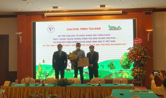 Vinh danh nhà bảo tồn đầu tiên của Việt Nam đoạt giải Goldman 2021
