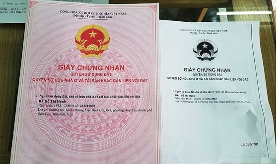 Kon Tum: Cảnh báo tình trạng làm giả Giấy chứng nhận quyền sử dụng đất