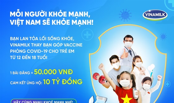 Chỉ cần một việc làm đơn giản, bạn đã góp vaccine cho trẻ em để phòng Covid-19