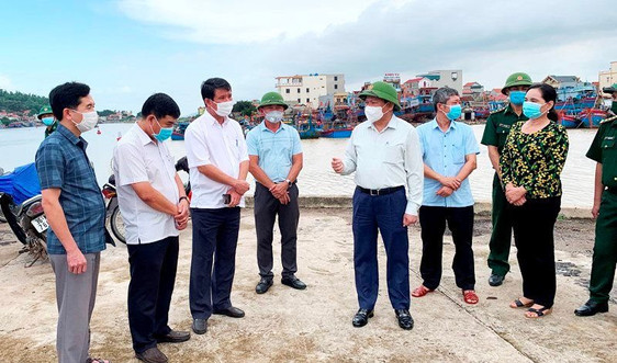 Lãnh đạo tỉnh Thanh Hóa kiểm tra công tác phòng chống bão ở các huyện