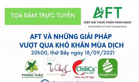 Tọa đàm trực tuyến: “AFT và những giải pháp vượt qua khó khăn mùa dịch”