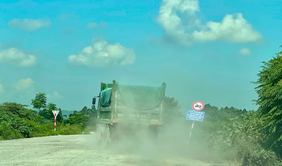 Ninh Bình: Xe tải trọng lớn vẫn tung hoành đê hữu Đáy