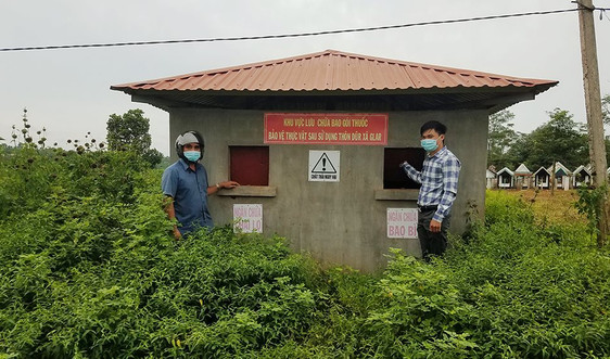 Gia Lai: Đồng bào Ba Na sử dụng hiệu quả bể thu gom bao bì thuốc bảo vệ thực vật