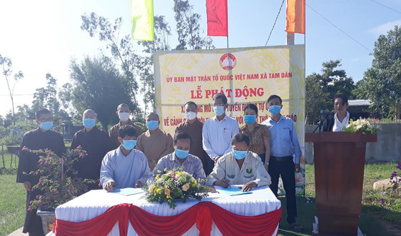 Phật giáo huyện Phú Ninh tích cực bảo vệ môi trường xây dựng NTM kiểu mẫu