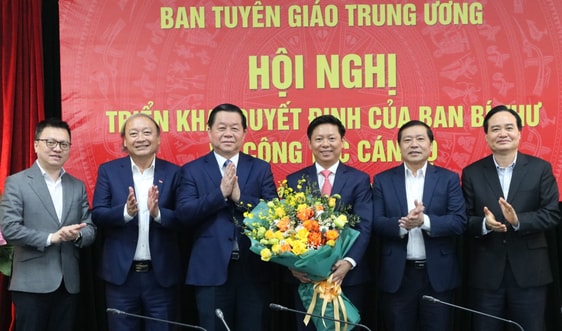 Ban Bí thư Trung ương Đảng bổ nhiệm ông Trần Thanh Lâm giữ chức Phó Trưởng ban Tuyên giáo Trung ương