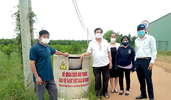 Vedan Việt Nam hỗ trợ xây 24 bể lưu chứa bao gói thuốc bảo vệ thực vật đã qua sử dụng
