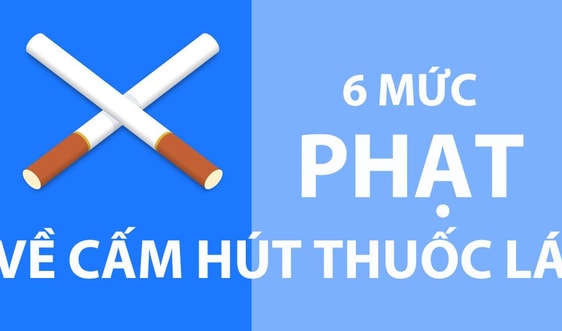 [Infographic] – 6 mức phạt về cấm hút thuốc lá
