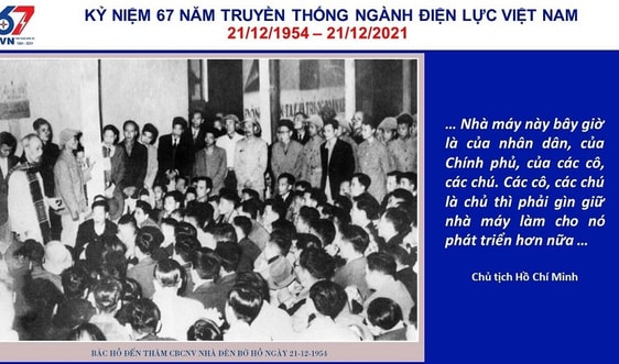 Điện lực Việt Nam - 67 năm “Thắp sáng niềm tin”